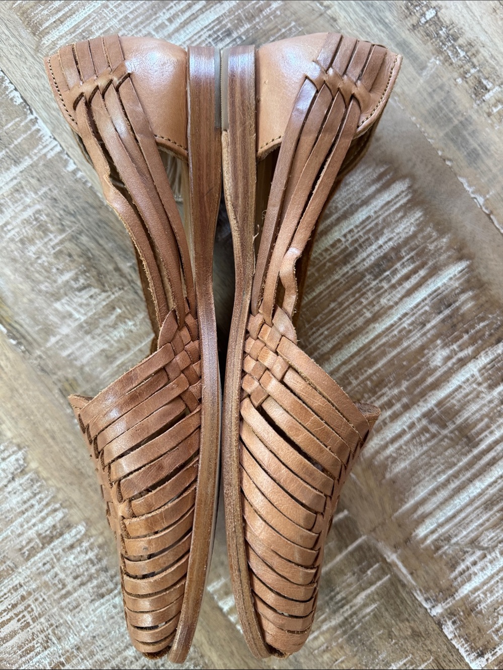 Stori Huarachi Leather Flats - Picture 3 of 7